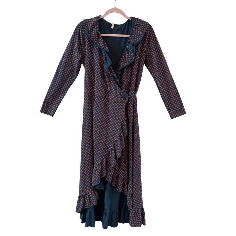 Matilda Jane Reunion Ruffle Wrap Dress Cottagecore Romantic Coquette Cotton  M